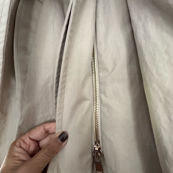 Women's Tan Belted Raincoat - Picture 4 of 5